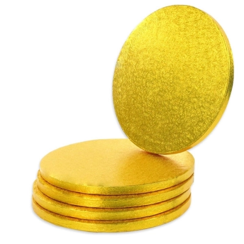 Podkład pod tort 45 cm gruby złoty podkładka pod tort trwały sztywny duży